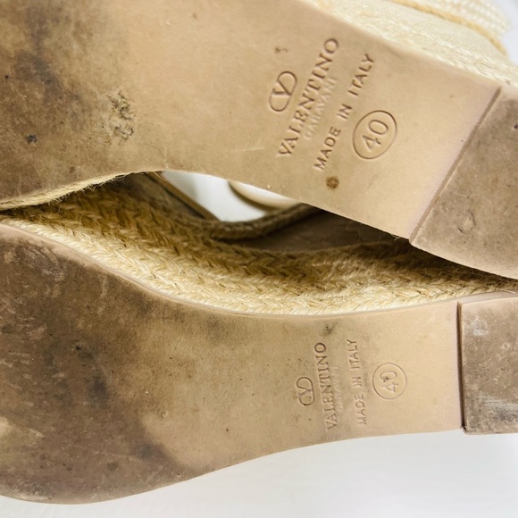 Valentino Lace Platform Wedges size 40/ 9 - Picture 5 of 12